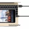 Cabo USB-A para USB-C Unitek C14068BK, 2 m, USB 2.0, preto, ficha-ficha