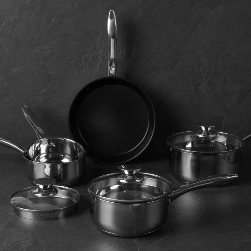 Conjunto de panelas Russell Hobbs BW06572EU72 — 5 peças em aço inoxidável