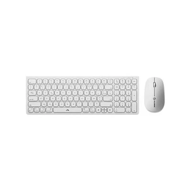 Teclado Alogic Echelon Compact USB-C BT alemão + rato branco - Teclado - USB Type-C - Teclado - USB Type-C