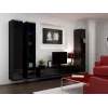 Armário fechado Cama VIGO '180' 180/40/30 preto/preto brilhante