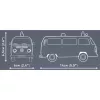 Maquete Cobi Volkswagen T2b ambulância 1:35 cinzento
