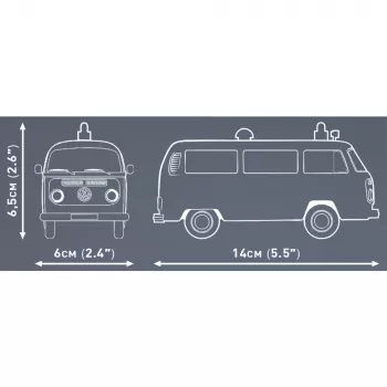 Maquete Cobi Volkswagen T2b ambulância 1:35 cinzento