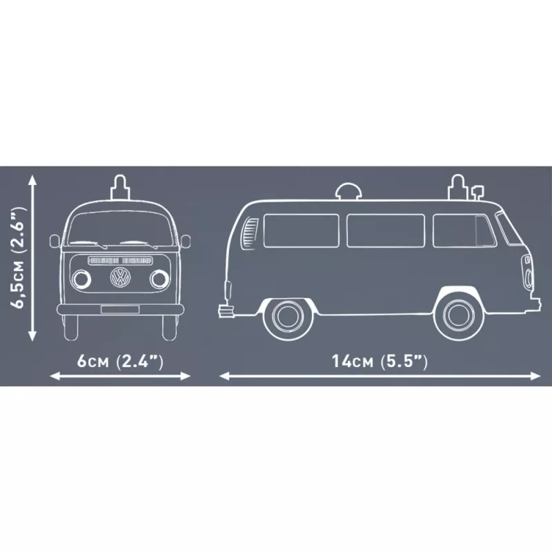 Maquete Cobi Volkswagen T2b ambulância 1:35 cinzento