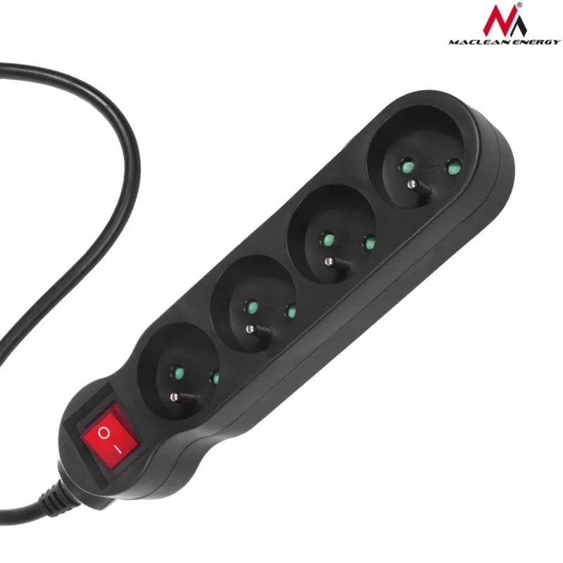 Extensão elétrica Maclean MCE182 régua de tomadas 4 tomadas (5 M) - Maclean