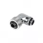 Alphacool HF 16/10 conector roscado 90° rotativo G1/4 - cromado (17080)