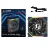 Lian Li UNI FAN SL Wireless LCD 120 12RSLLCD1W1B Reverse Blade ventoinha de caixa, 120 mm, ARGB, PWM, preta