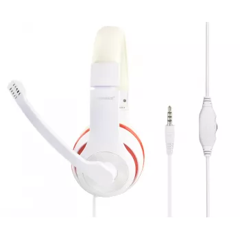 AUSCULTADORES ESTÉREO BRANCO/MHS-03-WTRD GEMBIRD