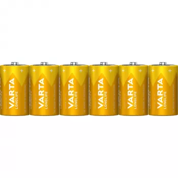 Pilha descartável Varta Longlife Extra D 6x