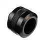 Conector Alphacool 17473 — latão 23 mm altura, 26 mm diâmetro, preto