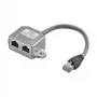 Wentronic Goobay divisor de cabo (adaptador em Y) - configuração CAT 5 Ethernet + ISDN, blindado (68909)
