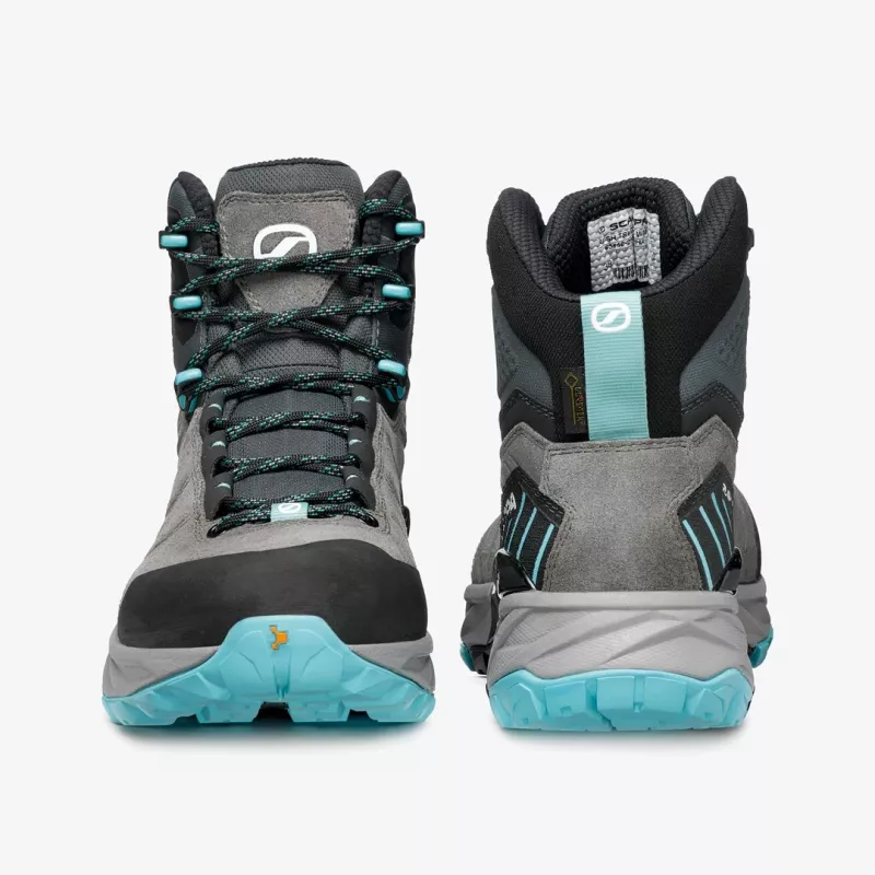Scarpa Rush TRK GTX Woman sapatos de caminhada para senhora, tamanho 38, Midgray/Aqua