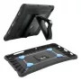 Mobilis PROTECH - Cobertura traseira para tablet - fabricada em França, reforçada, com suporte e alça de mão rotativa 360° - preto - para Sam