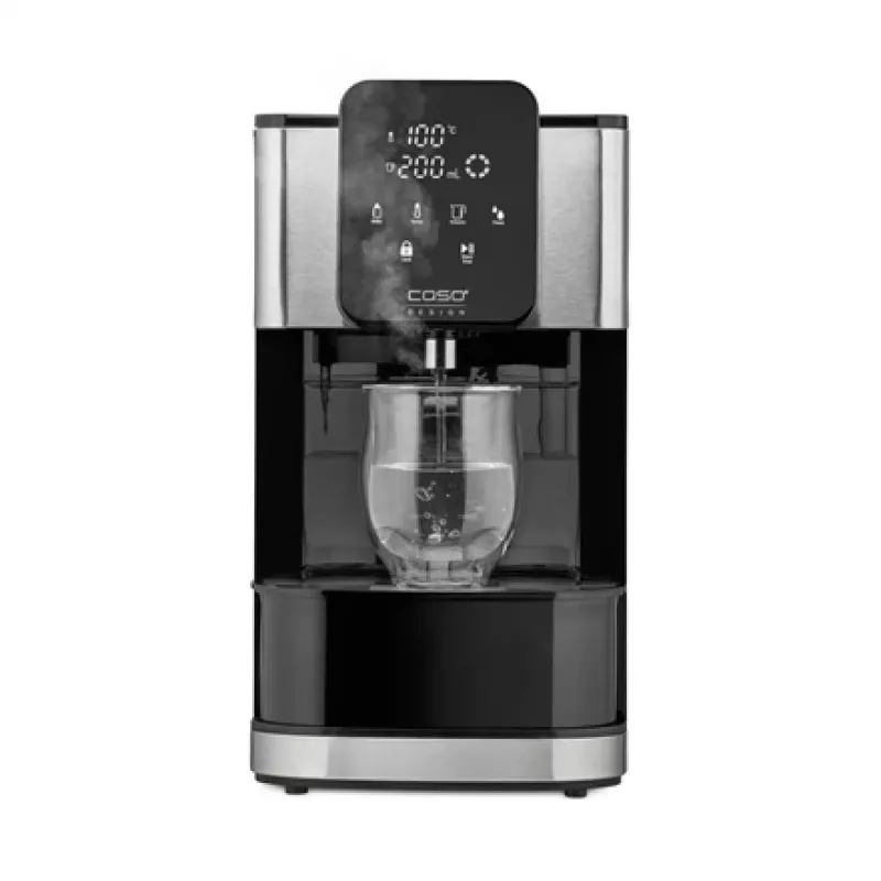 Chaleira elétrica Caso Turbo dispensador de água quente HW 1660 — 4 L, 2600 W, preto/aço inoxidável