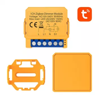 Interruptor de tomada inteligente Avatto ZDMS16-2 compatível com ZigBee com monitorização de energia