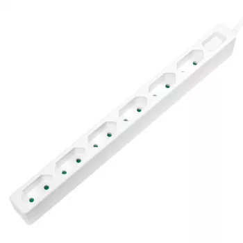Extensão de energia LogiLink LPS231 1.5m 6 tomadas AC interior branco