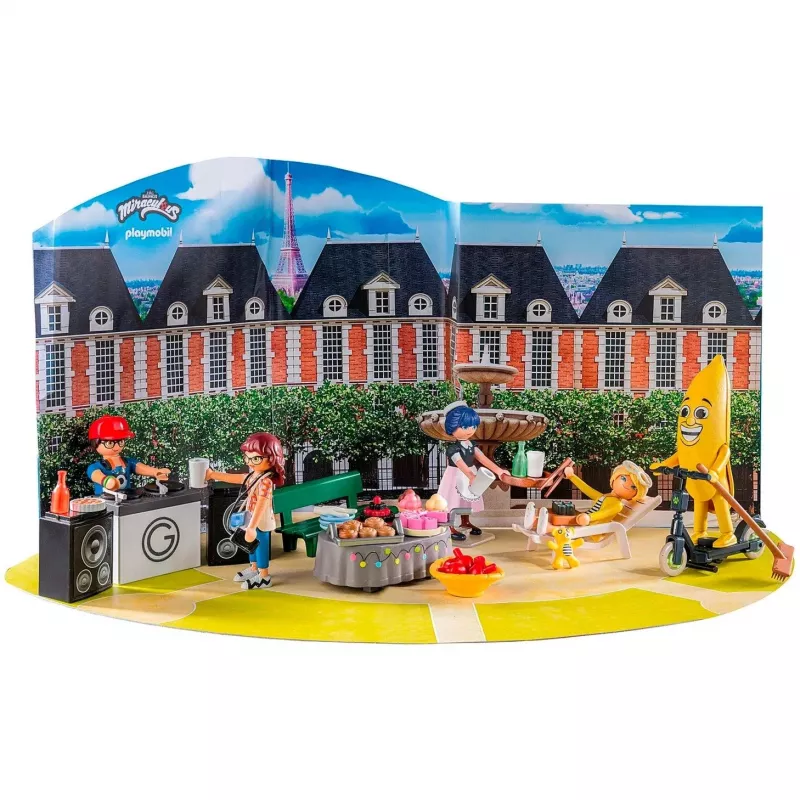 Conjunto de figuras Miraculum 71344 Calendário do Advento: Miraculous: Piquenique em Paris