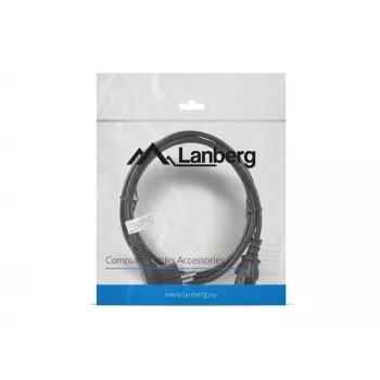 Cabo de alimentação Lanberg CA-C13C-10CC-0018-BK preto 1,8 m conector fêmea C13 CEE7/7 (CA-C13C-10CC-0018-BK)