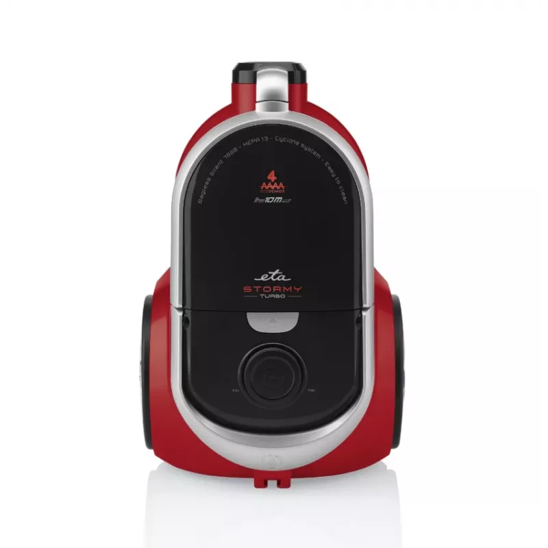 ETA | Aspirador | ETA351790000 Stormy Turbo | Sem saco | Potência 800 W | Capacidade de pó 2,2 L | Preto/Vermelho