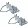 Abraçadeira de base para mastro S/CONN ShiverPeaks 89857-SET aço galvanizado para mastros até 60 mm