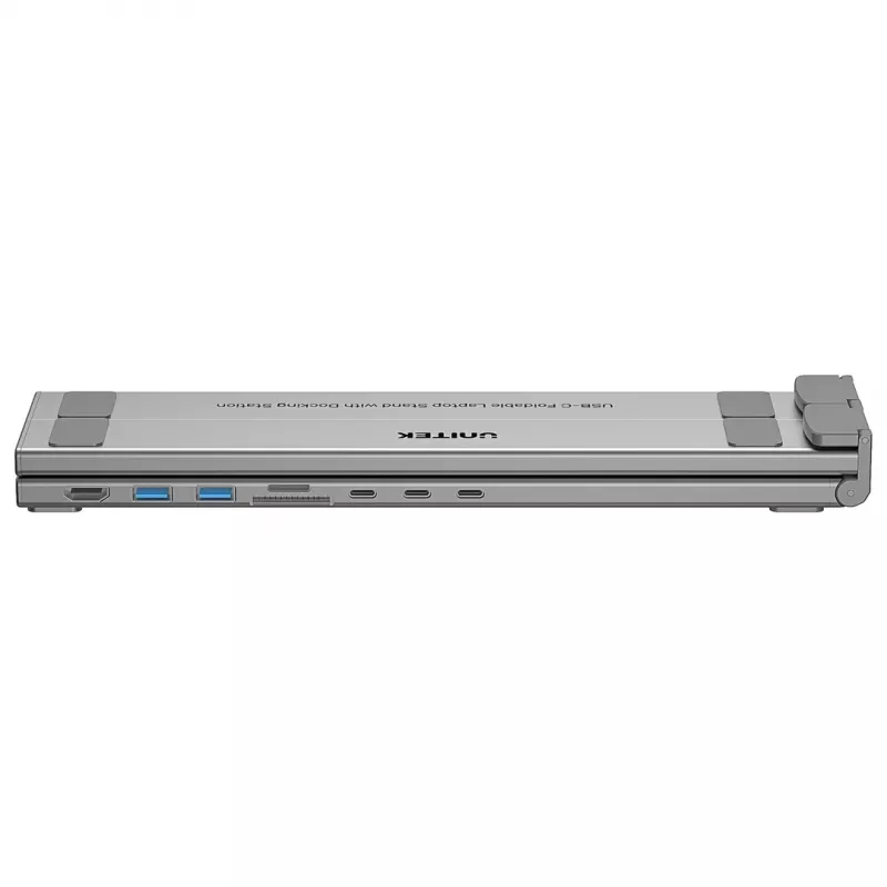 Suporte ajustável para portátil UNITEK + hub