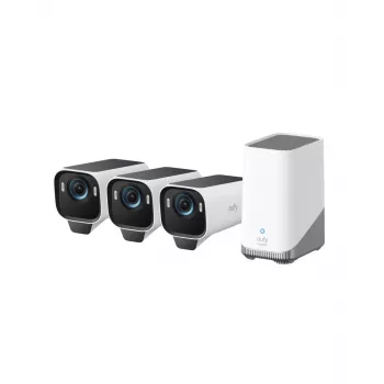 Eufy Cam S3 Pro kit de 3 câmaras preto+branco 1