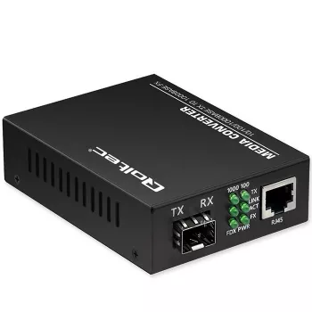Conversor de media SWITCH Ethernet 1x RJ45 1x SFP