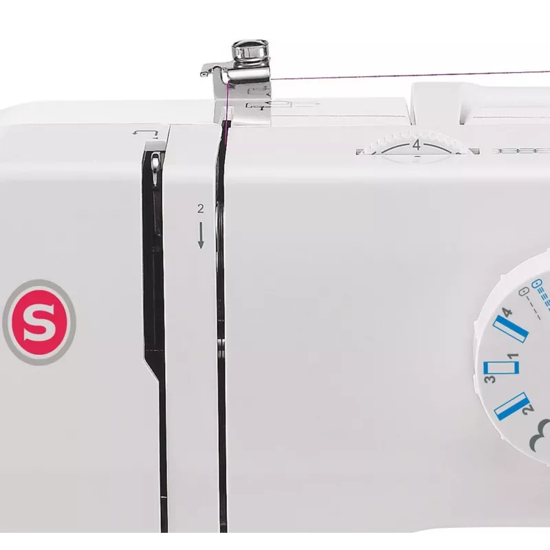 Máquina de costura automática SINGER Promise 1412 — elétrica, 12 pontos integrados, seletor rotativo, branca