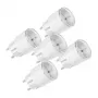 Conjunto de tomadas inteligentes Shelly Plug S MTR Gen3 — 5 unid., 12A, branco