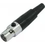 Adaptador Mini-XLR Omnitronic 30200125 — adaptador Mini-XLR para XLR, conector fêmea inline