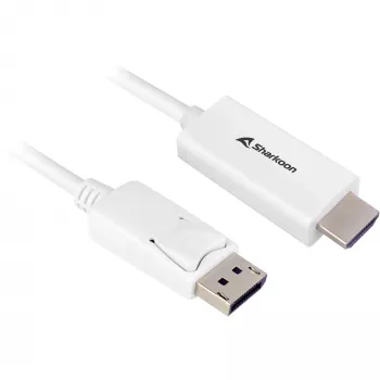 Cabo adaptador DisplayPort 1.2 Sharkoon 4K, 1 m de comprimento