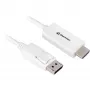 Cabo adaptador DisplayPort 1.2 Sharkoon 4K, 1 m de comprimento