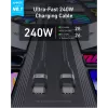 Cabo USB-C para USB-C Anker A82E2 — USB 2.0, 1,8 m, preto