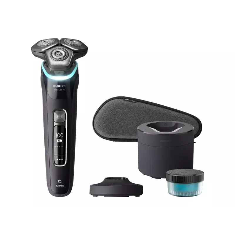 Máquina de barbear Philips SHAVER Series 9000 S9976/55 homem máquina de barbear rotativa aparador preto