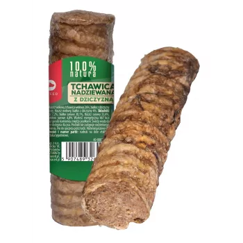 MACED Traqueia recheada com carne de caça - Artigos para mastigar para cães - 120 g