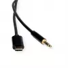 Adaptador ROLINE USB-C para ficha jack - USB-C macho reversível para mini jack estéreo macho