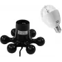 Conjunto LED EUROLITE BC-1 RGB preto Hexopus Socket — conjunto de iluminação LED RGB para efeitos