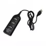 Hub de interfaces Esperanza EA116 480 Mbit/s preto