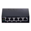 Switch de rede D-Link DGS-1005P/E não gerido Gigabit Ethernet (10/100/1000) Power over Ethernet (PoE) preto
