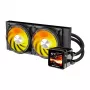 Refrigeração líquida de CPU Darkflash DE240 (preta) — radiador de 240 mm, refrigeração líquida AIO