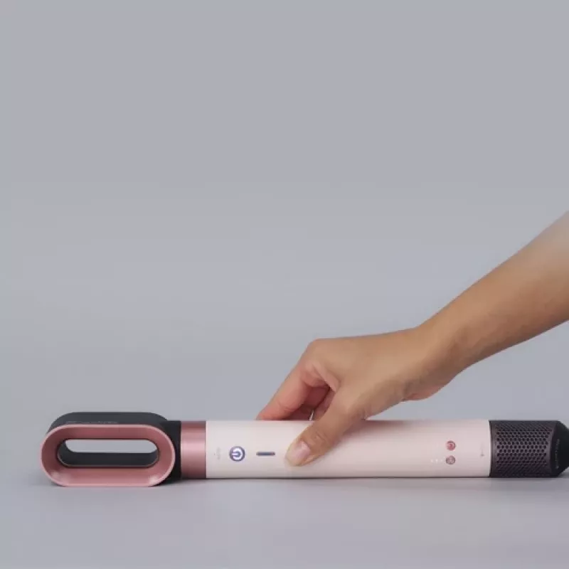 Multistyler Airwrap Co-anda2x Straight + Wavy, creme/ouro rosa, Bluetooth, 1.700 Watt (embalagem danificada)