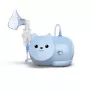 Nebulizador em malha Omron Nami Cat NE-C303K-KDE — inalador de mesa, 0,35 ml/min, para crianças e adultos, azul, B235 × T148 × H157 mm