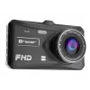 Dashcam TRACER 4TS Dashcam Full HD de canal duplo, câmara principal 2 MP, câmara interior 0,4 MP, ângulo 140°/60°, ecrã IPS 4 polegadas, bateria 150 mAh, caixa de alumínio, assistente de estacionamento