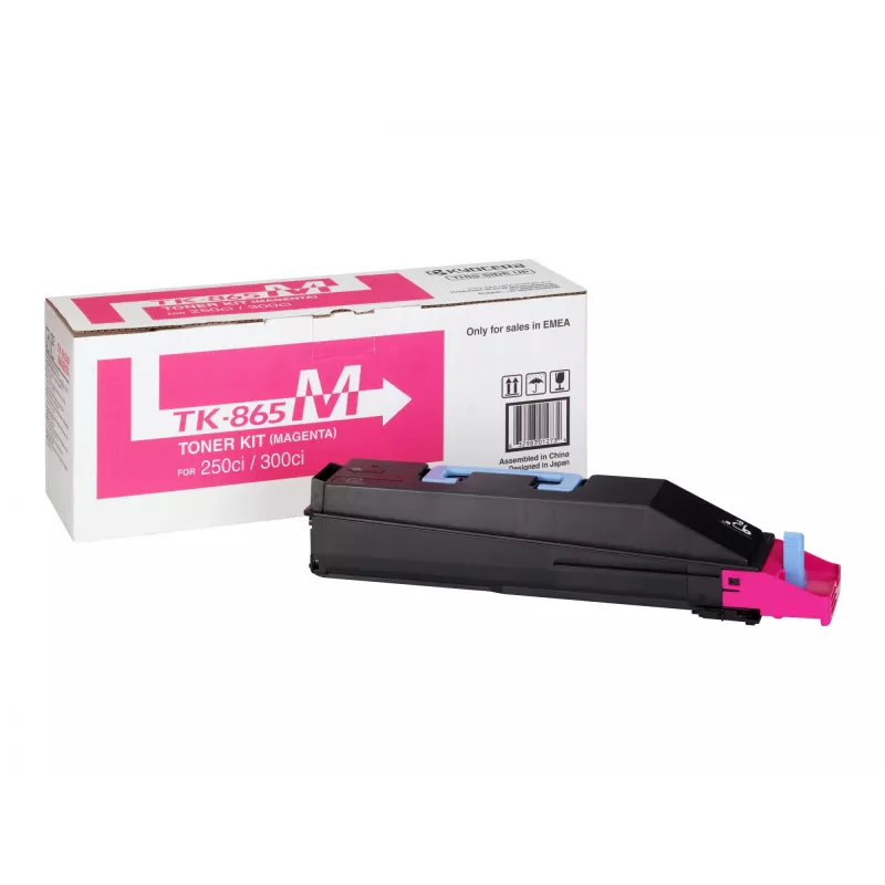 Kyocera TK-865M cartucho de toner magenta, 12000 páginas