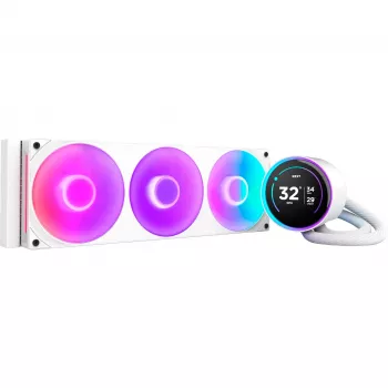Refrigeração líquida all-in-one NZXT Kraken Elite 360 RGB 12 cm branco