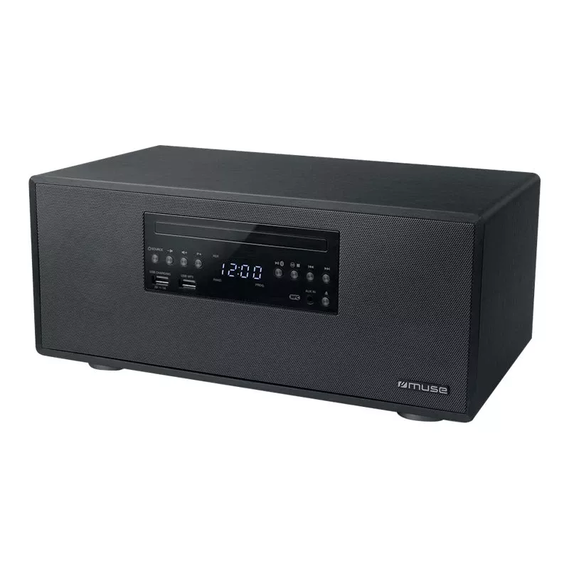 Muse | Micro sistema Bluetooth | M-692 BTC | Sim | 2 x 30 W | Bluetooth | preto | Funções NFC | Ligação sem fios