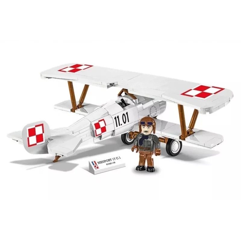Cobi Conjunto de blocos de construção Nieuport 17 C.1 kit de modelismo de 274 peças