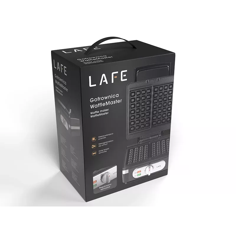 Máquina de waffles LAFE WaffleMaster GFB-003 1400W com placas antiaderentes