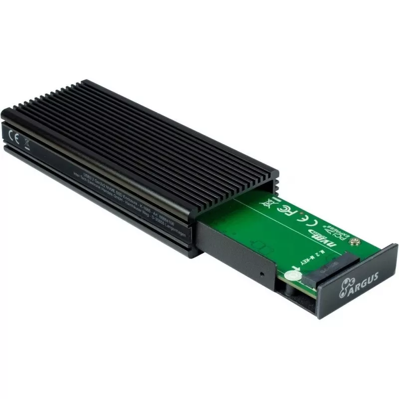 Caixa para SSD Inter-Tech K-1685 preta M.2