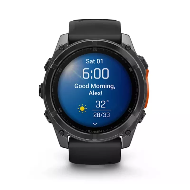 Smartwatch GARMIN Fenix 8 — caixa de titânio 51 mm, AMOLED 1,4