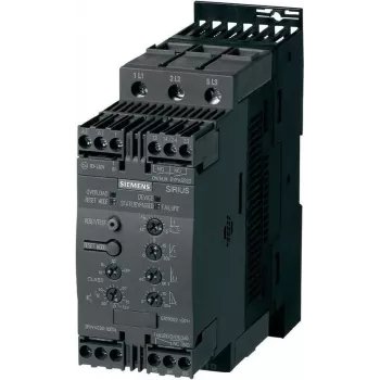 Siemens arrancador suave potência do motor a 400 V 22 kW potência do motor a 230 V 11 kW 400 V/AC corrente nominal 45 A 3RW4036 (3RW4036-1BB14)